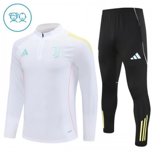 Juventus Quarter Zip Training Huppari 2025-26 Valkoinen - Lasten Juventus Quarter Zip Training Huppari 2025-26 Valkoinen - Lasten